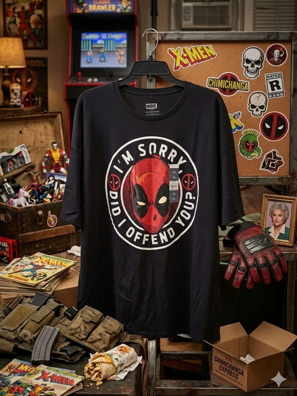 Marvel Deadpool "I'm Sorry Did I Offend You?" Graphic Tee NWT 3XL 100% Cotton